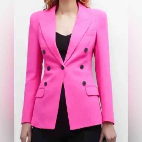 Smythe Pink Not a DB Double Breasted Blazer Jacket - Picture 1 of 9
